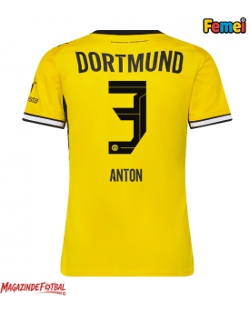 Borussia Dortmund Waldemar Anton #3 Tricou Fotbal Replică 2026-27 Femei Acasa Borussia Dortmund Waldemar Anton #3 Tricou Fotbal Replică 2026-27 Femei Acasa